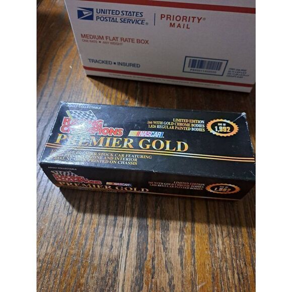 Vintage 97 Racing Champions Gold Ricky Rudd Tide Die Cast Nascar Race Car Bank - Picture 9 of 10